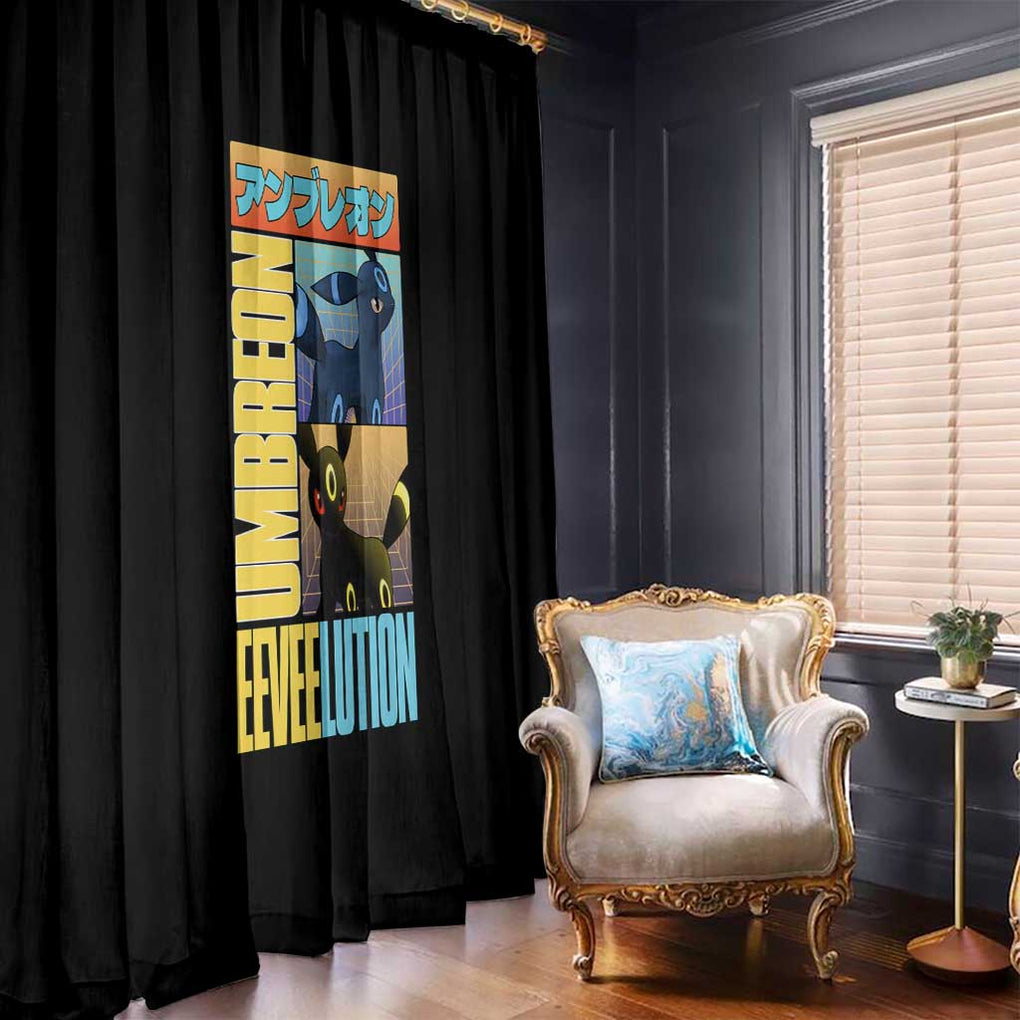 Umbreon Poke Window Curtain Anime Style