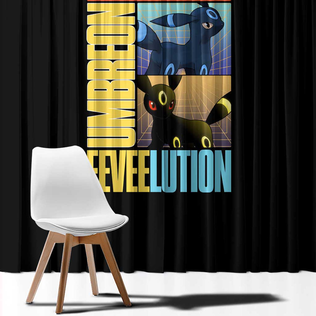 Umbreon Poke Window Curtain Anime Style
