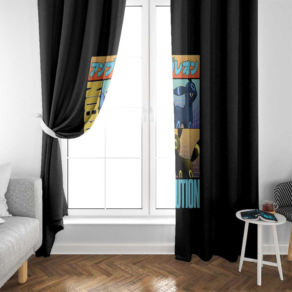 Umbreon Poke Window Curtain Anime Style