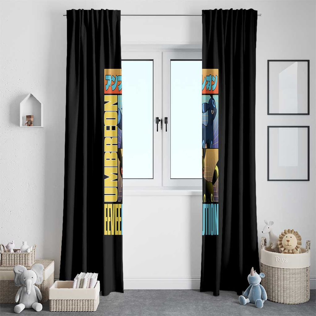 Umbreon Poke Window Curtain Anime Style