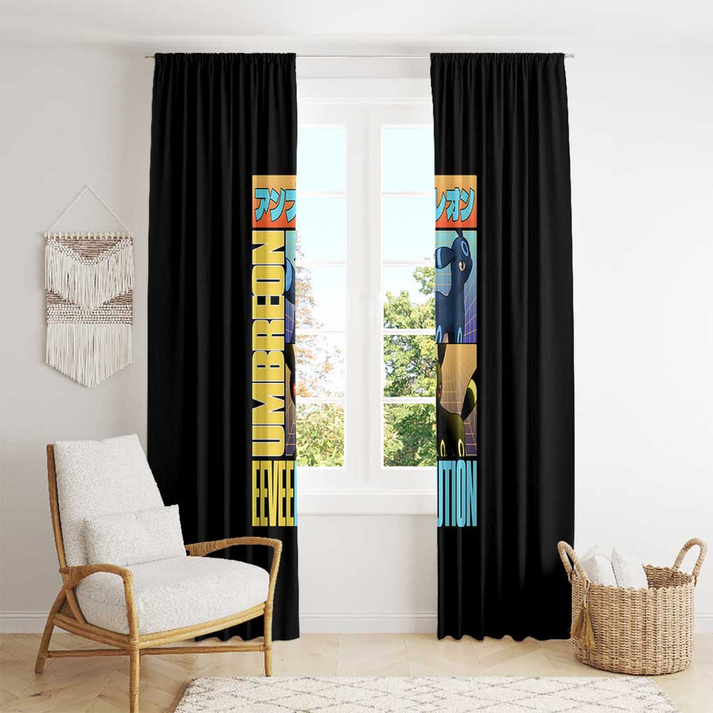 Umbreon Poke Window Curtain Anime Style