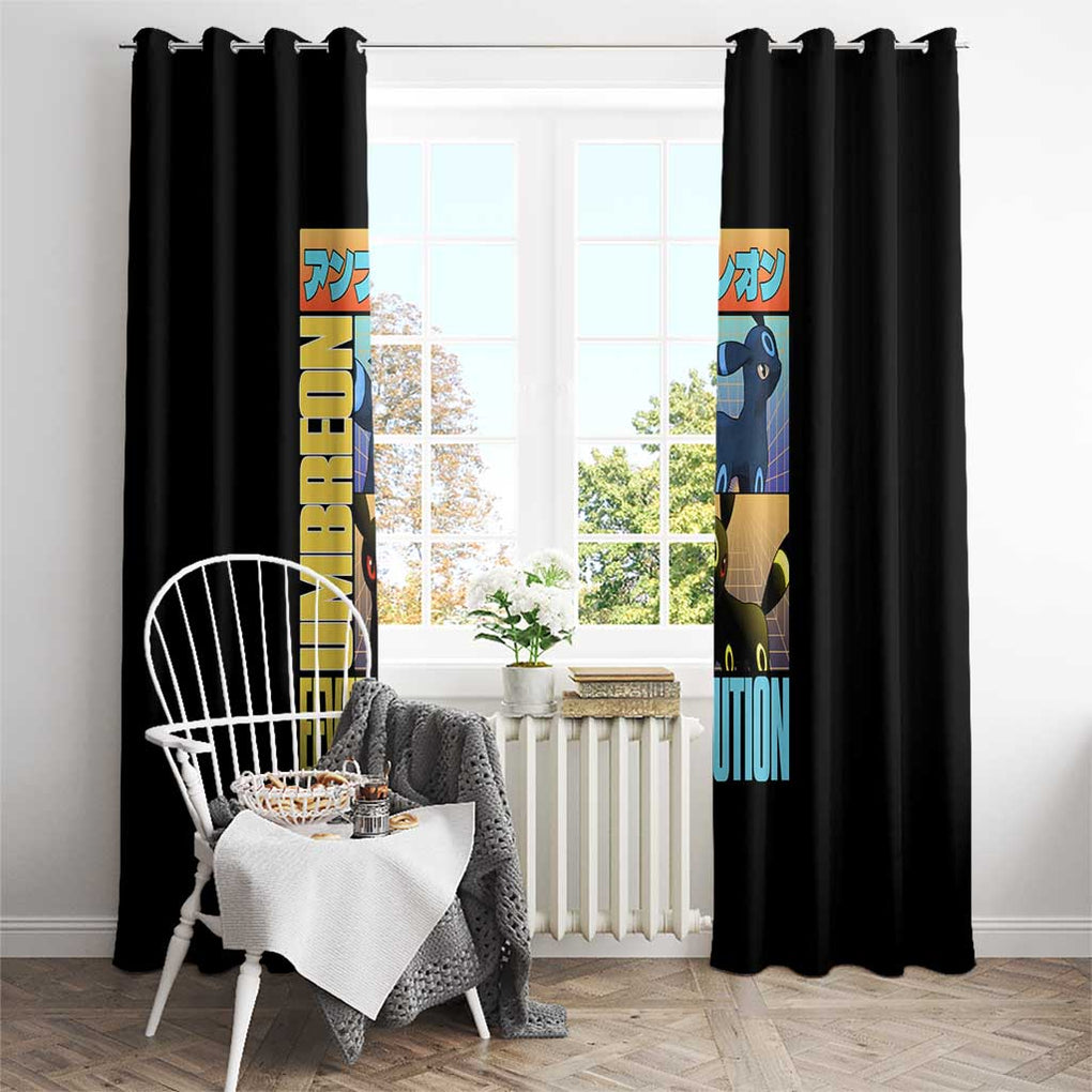 Umbreon Poke Window Curtain Anime Style