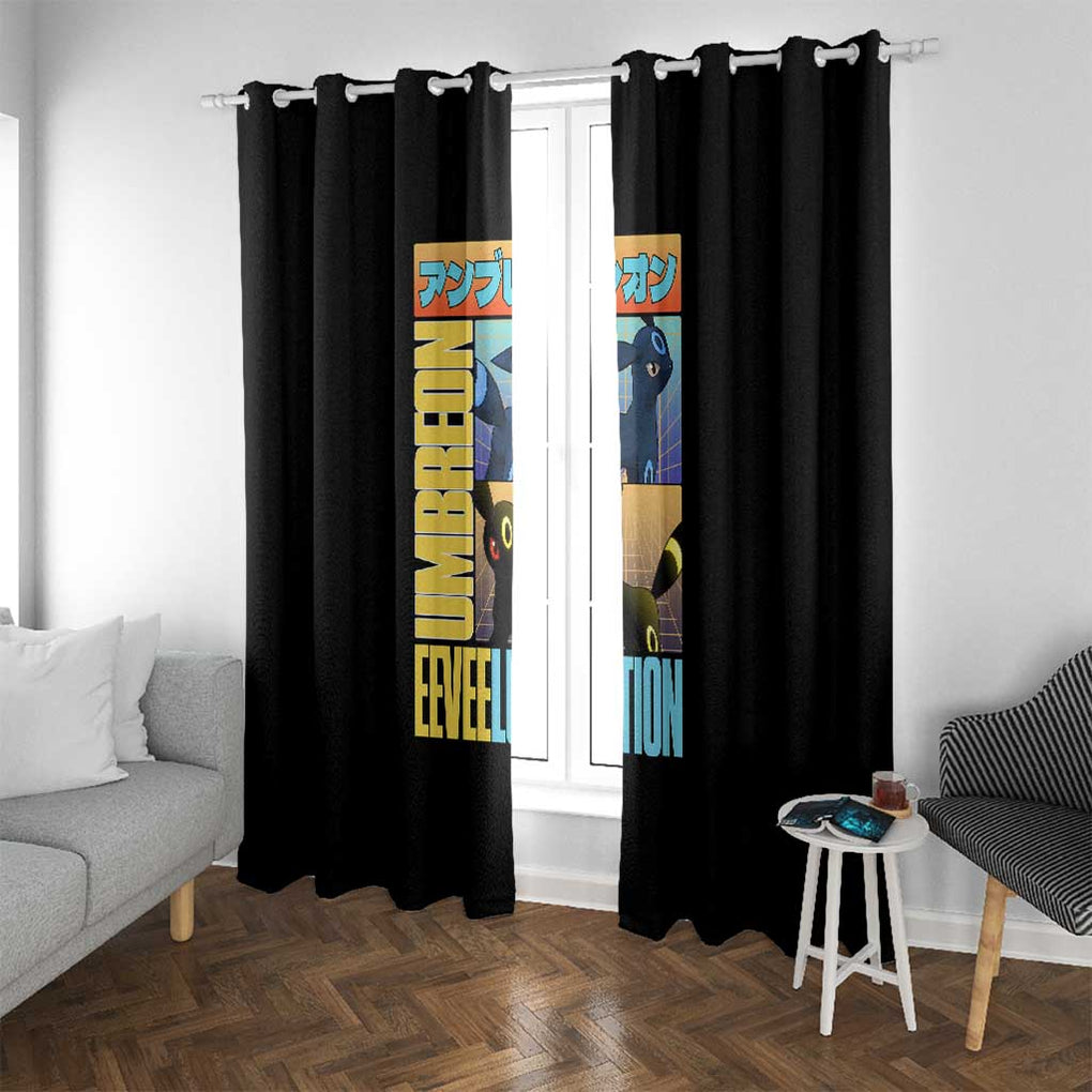 Umbreon Poke Window Curtain Anime Style