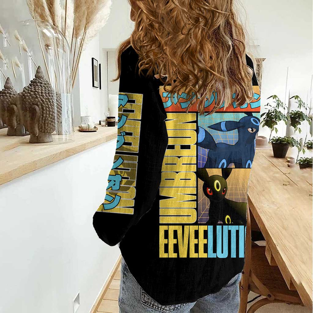 Umbreon Poke Women Casual Shirt Anime Style