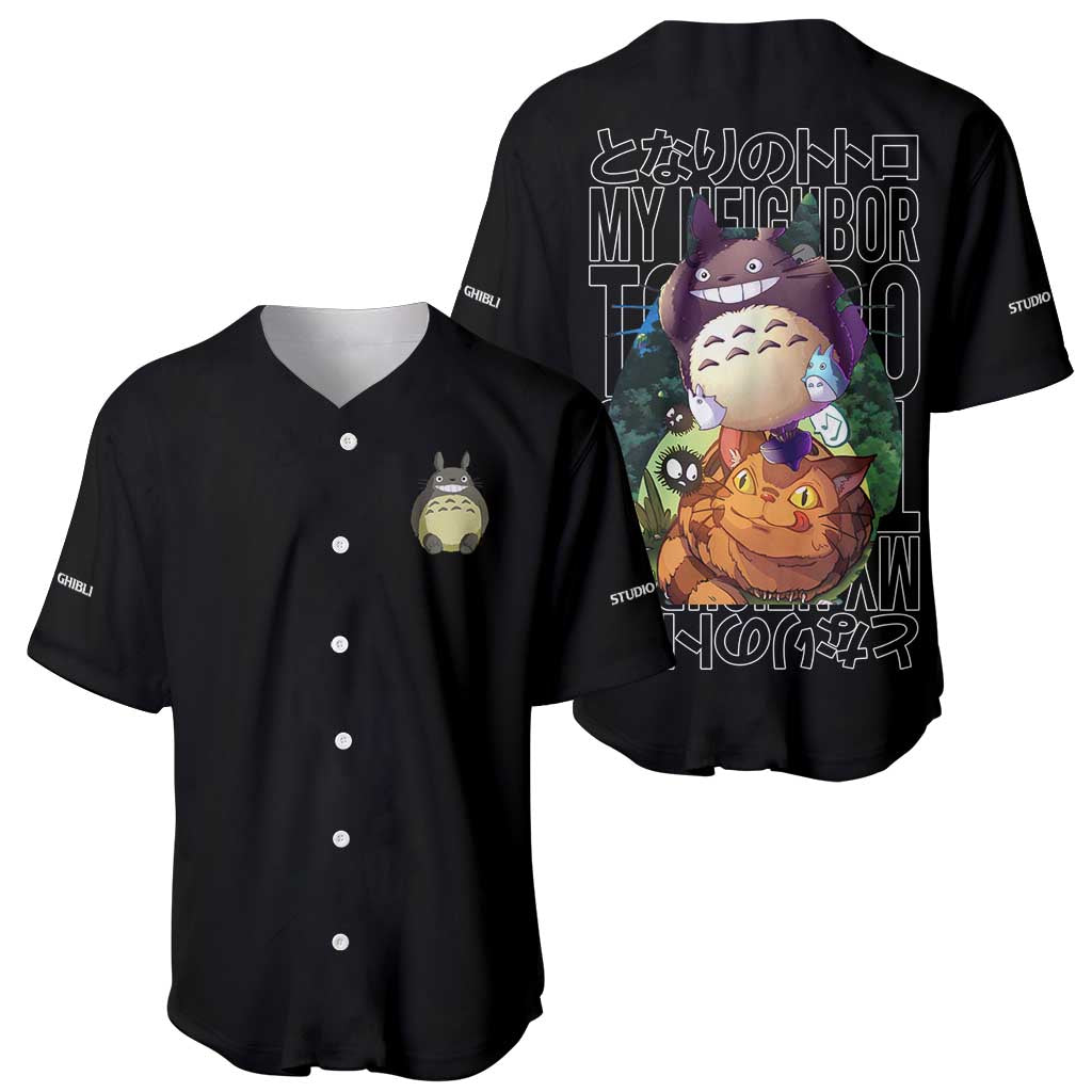 My Neighbor Totoro Studio Ghibli Baseball Jersey Anime Style