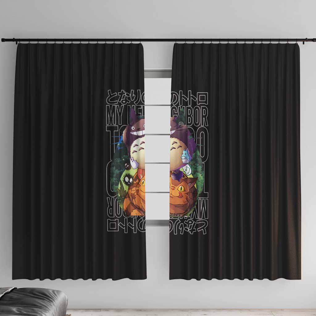 My Neighbor Totoro Studio Ghibli Window Curtain Anime Style