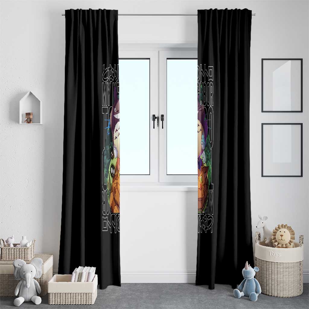 My Neighbor Totoro Studio Ghibli Window Curtain Anime Style