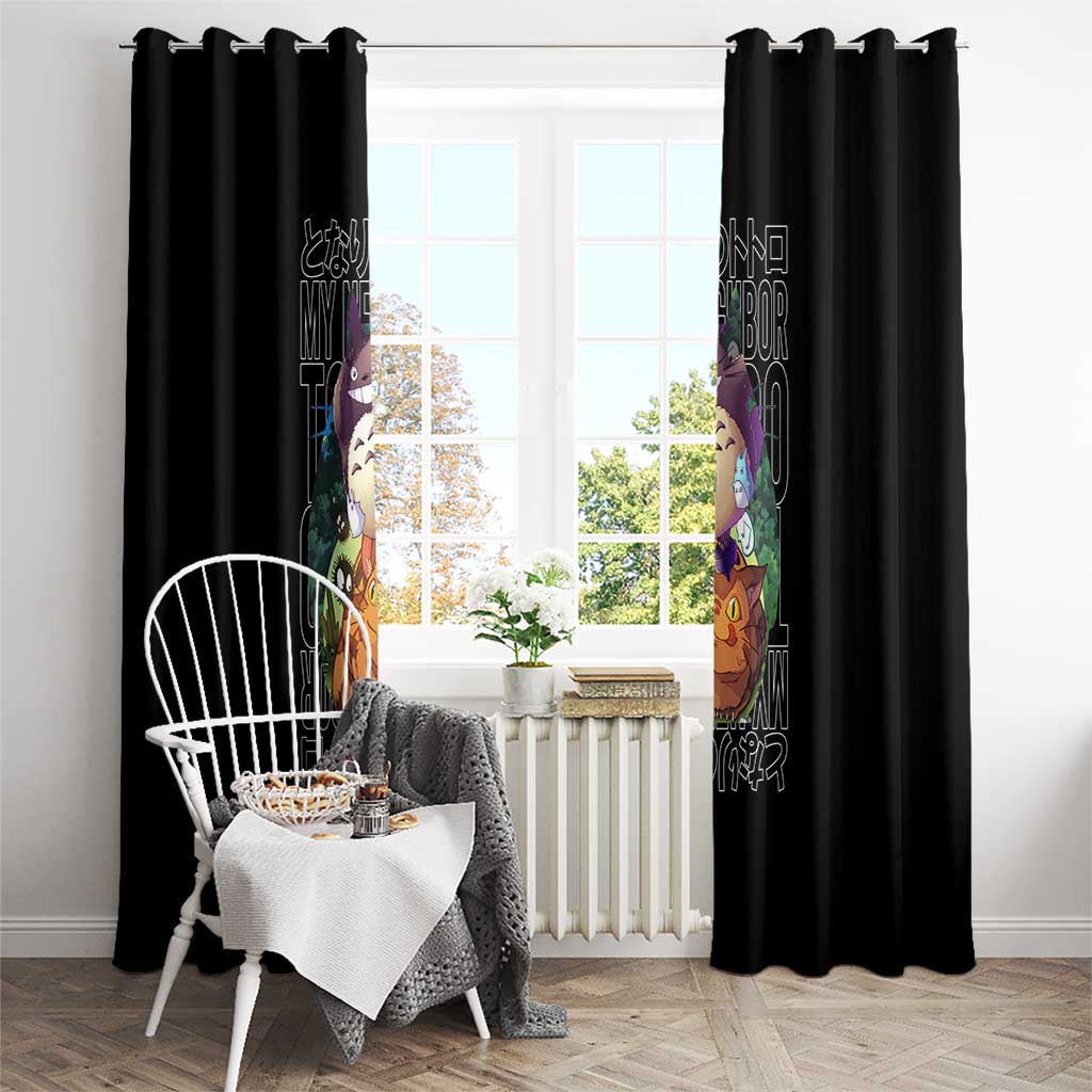 My Neighbor Totoro Studio Ghibli Window Curtain Anime Style
