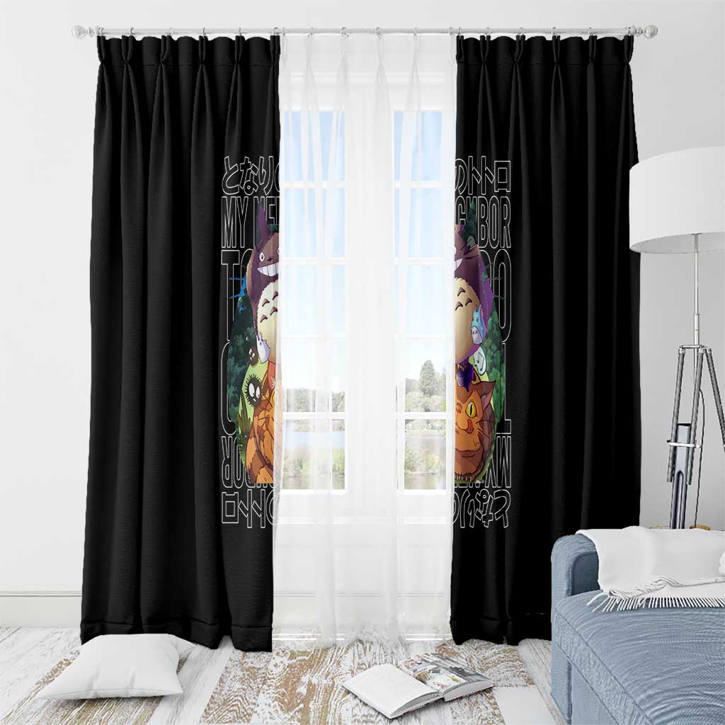 My Neighbor Totoro Studio Ghibli Window Curtain Anime Style