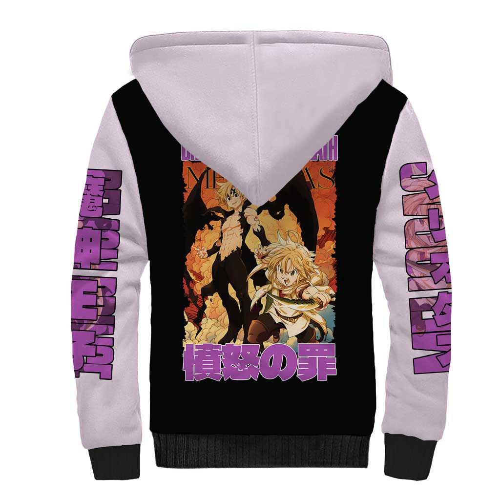 Meliodas Seven Deadly Sins Sherpa Hoodie Anime Style