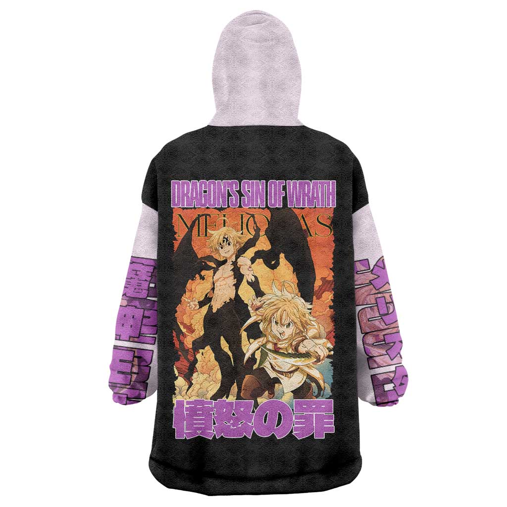 Meliodas Seven Deadly Sins Wearable Blanket Hoodie Anime Style