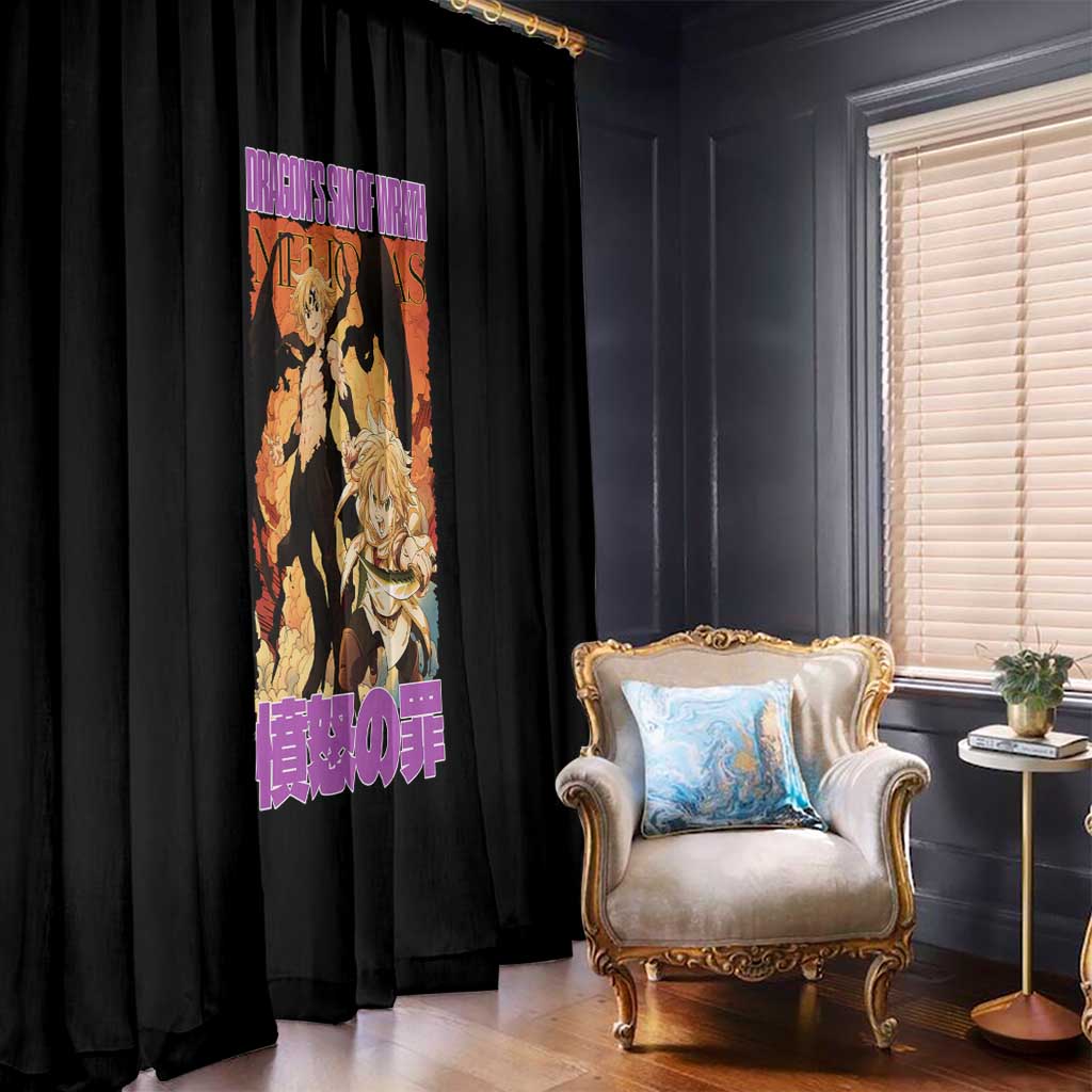 Meliodas Seven Deadly Sins Window Curtain Anime Style