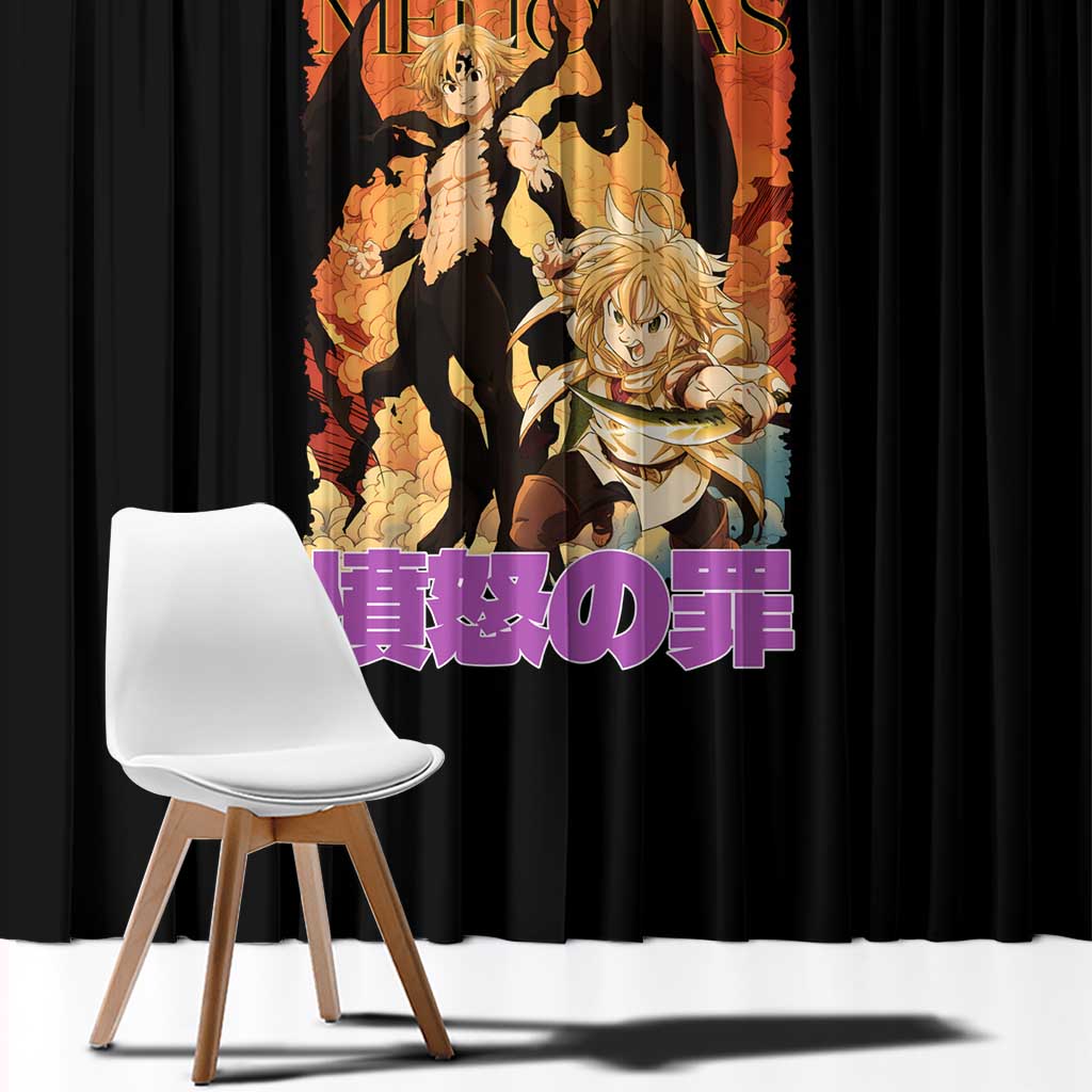 Meliodas Seven Deadly Sins Window Curtain Anime Style