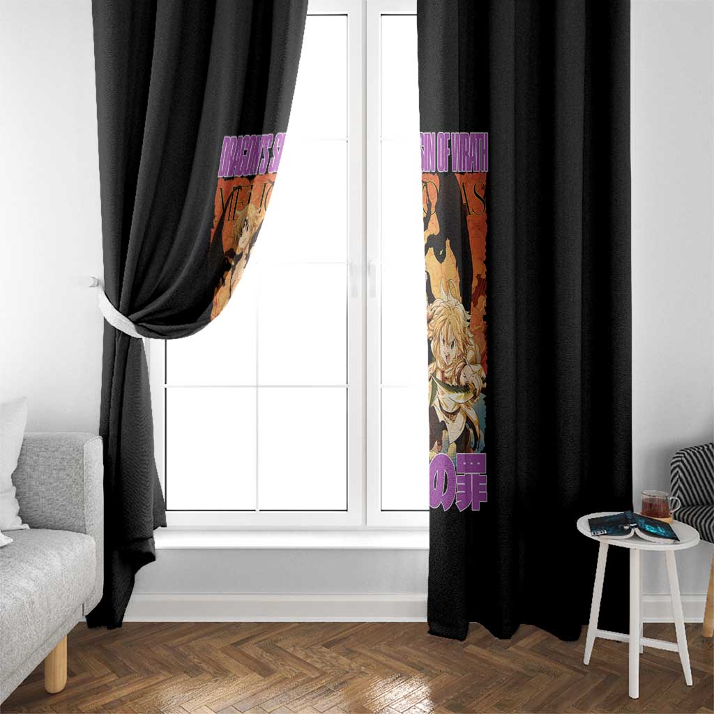 Meliodas Seven Deadly Sins Window Curtain Anime Style