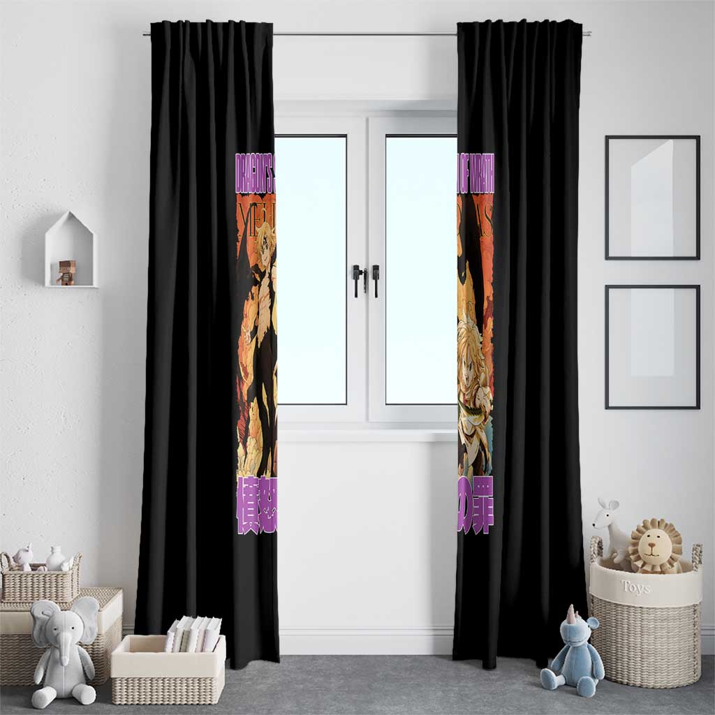 Meliodas Seven Deadly Sins Window Curtain Anime Style