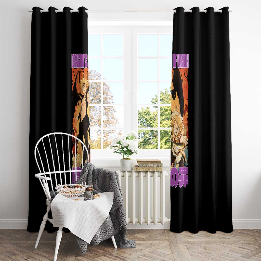 Meliodas Seven Deadly Sins Window Curtain Anime Style