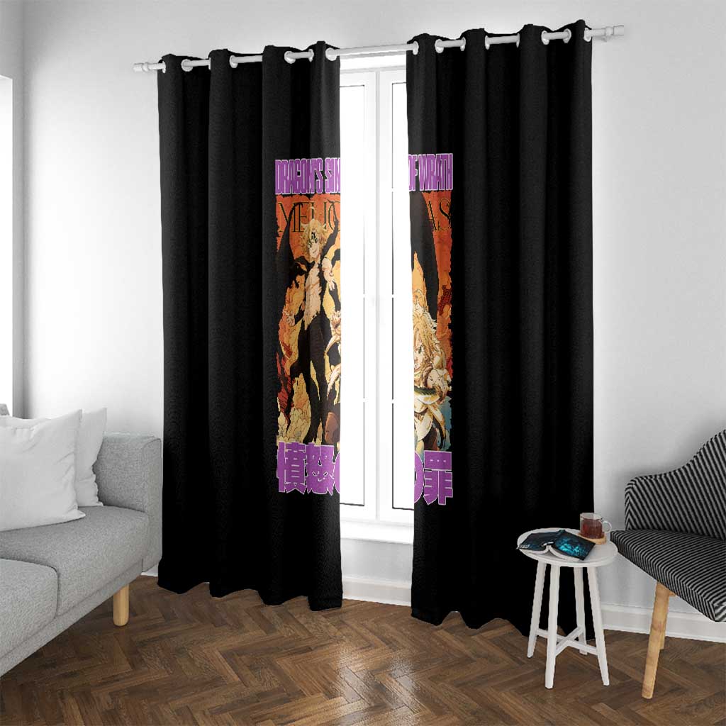 Meliodas Seven Deadly Sins Window Curtain Anime Style