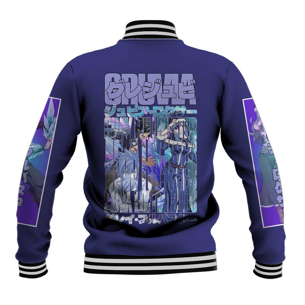 Gruvia Fairy Tail Baseball Jacket Anime Style