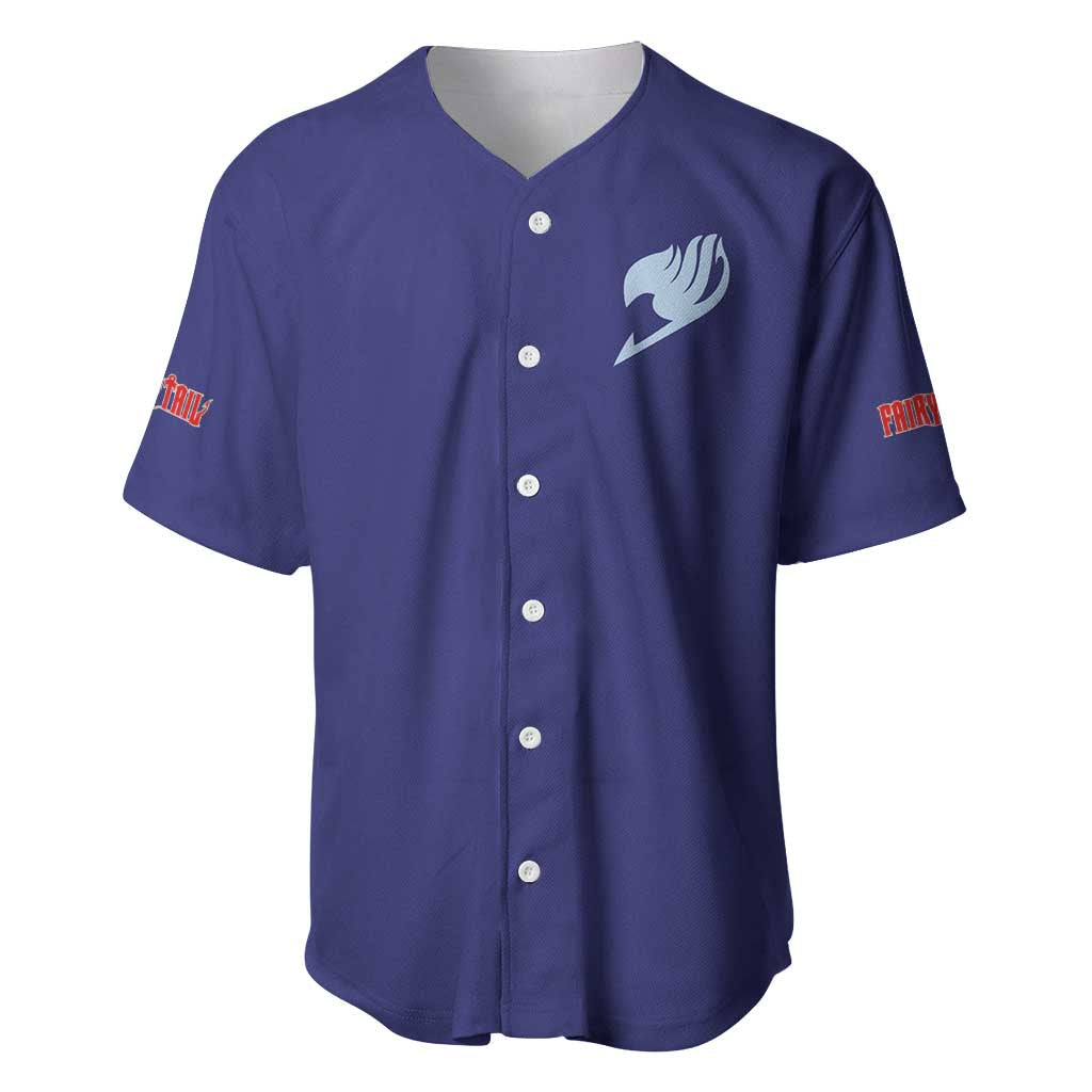 Gruvia Fairy Tail Baseball Jersey Anime Style