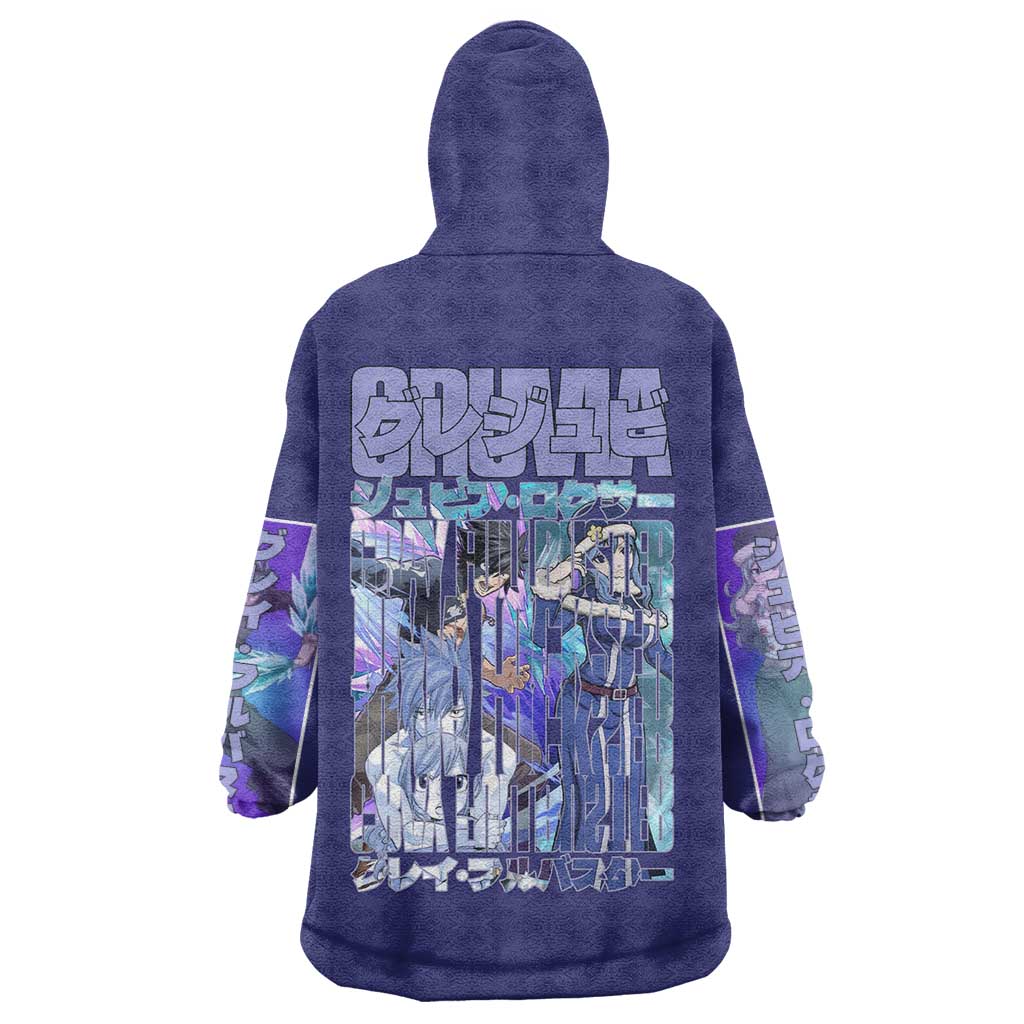 Gruvia Fairy Tail Wearable Blanket Hoodie Anime Style