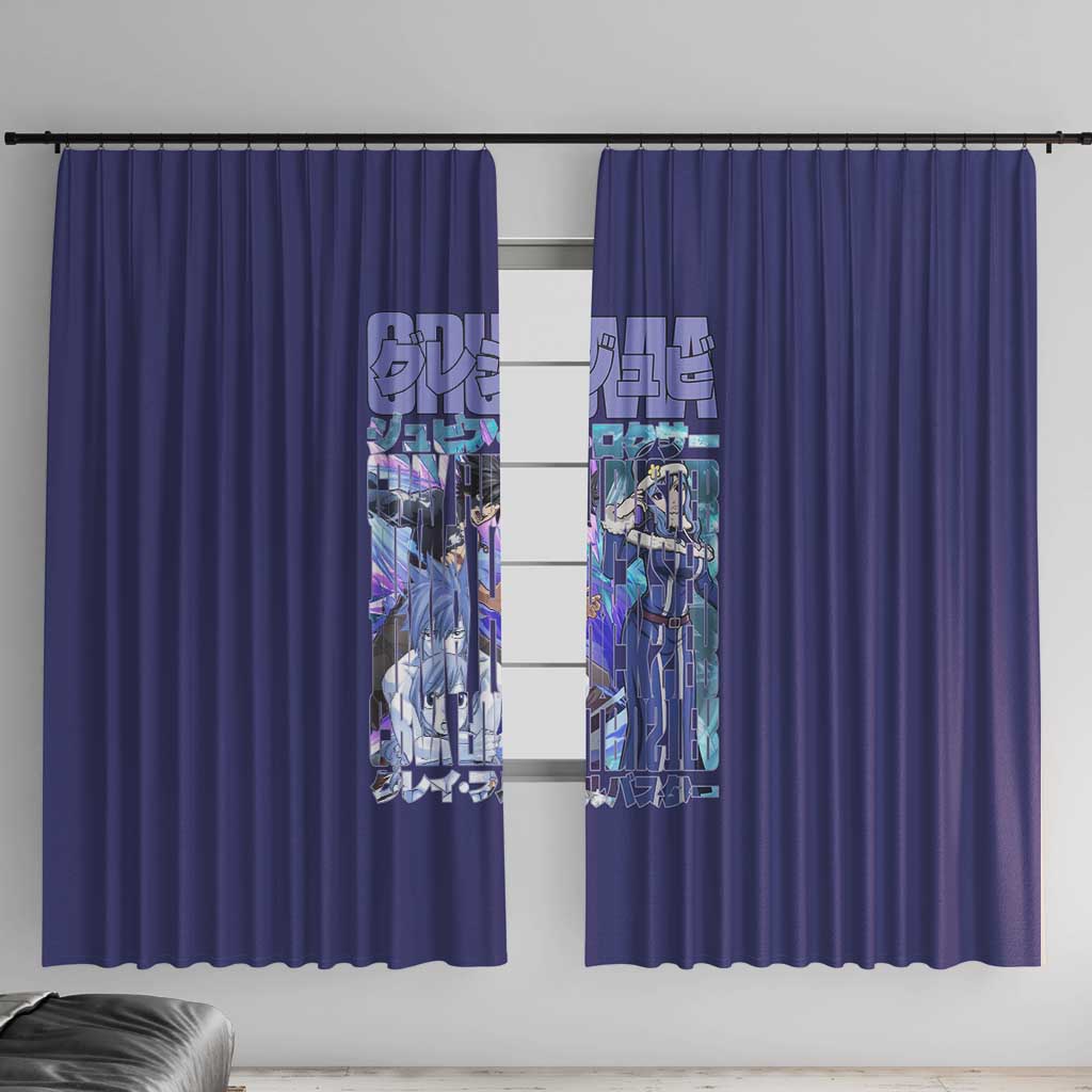 Gruvia Fairy Tail Window Curtain Anime Style