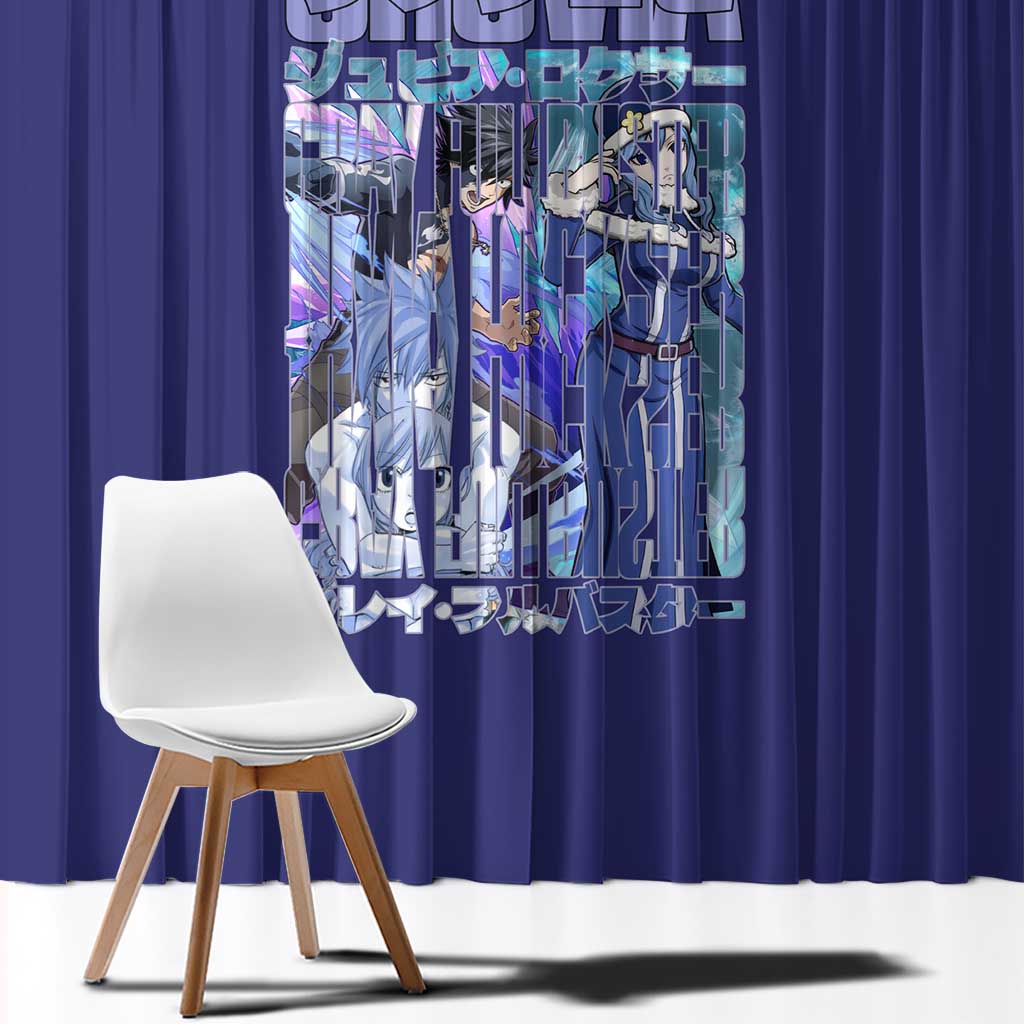 Gruvia Fairy Tail Window Curtain Anime Style