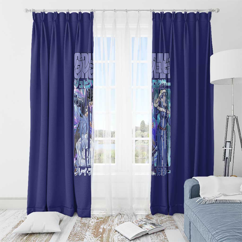 Gruvia Fairy Tail Window Curtain Anime Style
