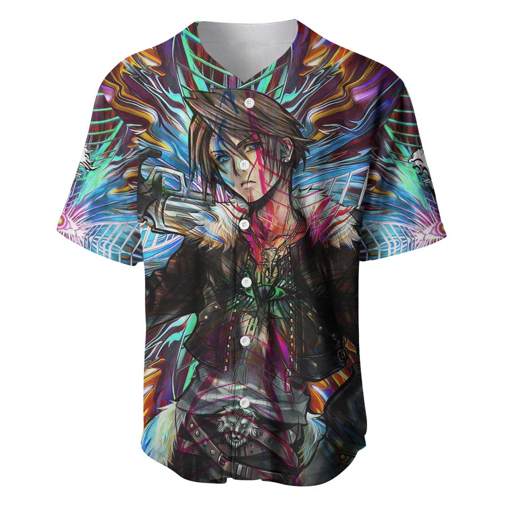 Trippy Squall Final Fantasy 8 Baseball Jersey Trippy Style - The Mazicc