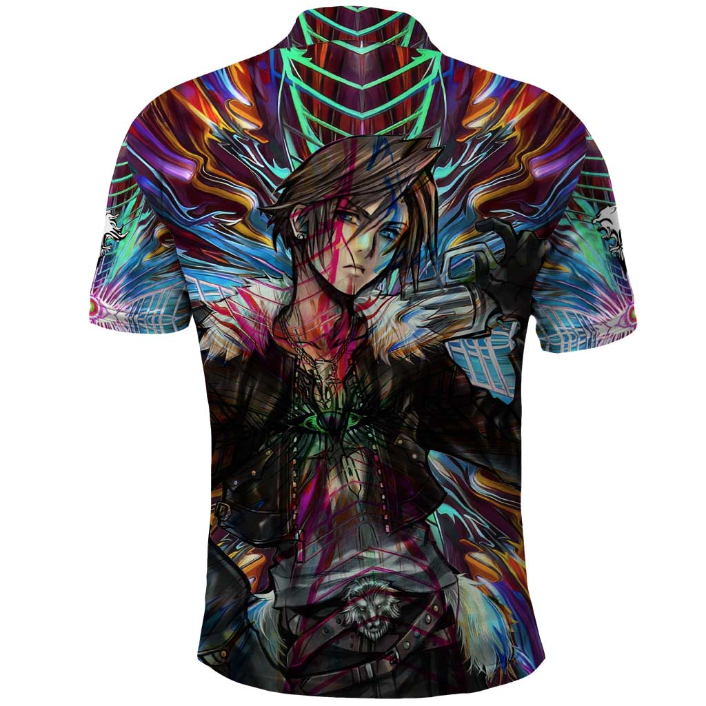 Trippy Squall Final Fantasy 8 Polo Shirt Trippy Style - The Mazicc