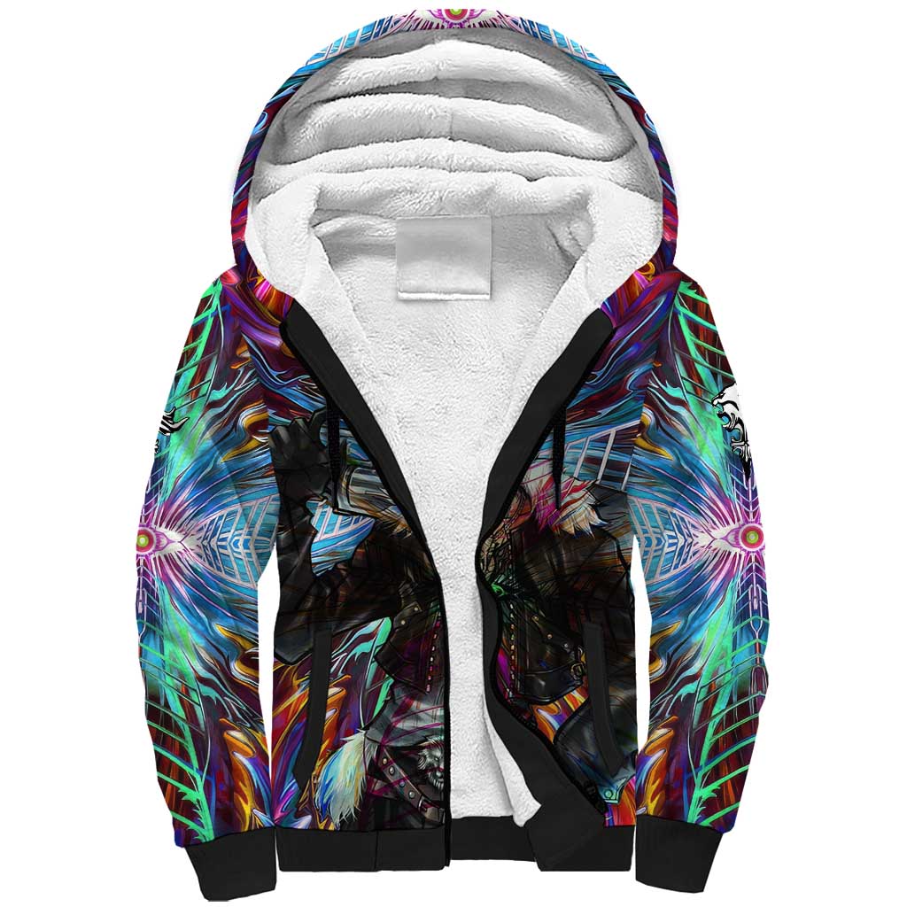 Trippy Squall Final Fantasy 8 Sherpa Hoodie Trippy Style - The Mazicc