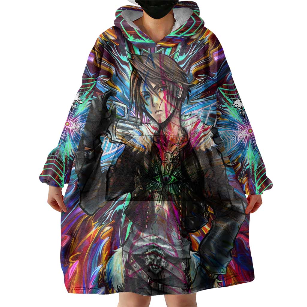 Trippy Squall Final Fantasy 8 Wearable Blanket Hoodie Trippy Style - The Mazicc