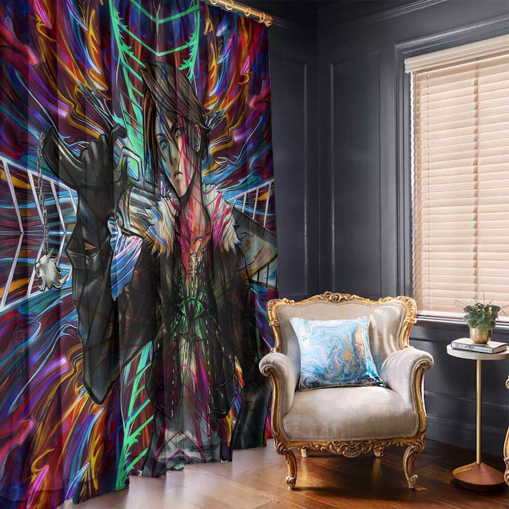 Trippy Squall Final Fantasy 8 Window Curtain Trippy Style - The Mazicc