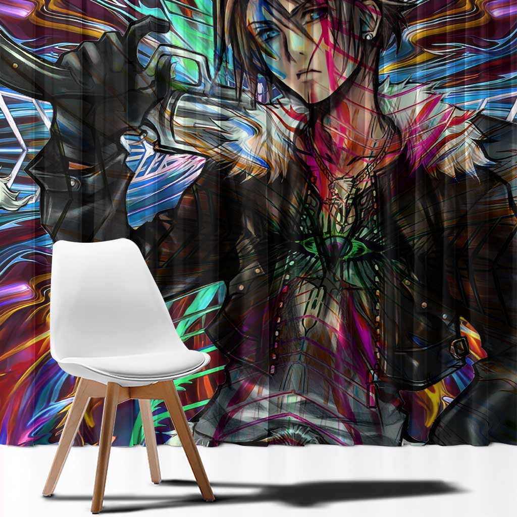 Trippy Squall Final Fantasy 8 Window Curtain Trippy Style - The Mazicc