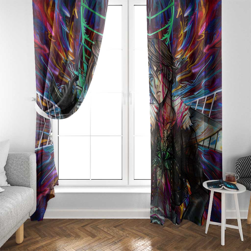 Trippy Squall Final Fantasy 8 Window Curtain Trippy Style - The Mazicc