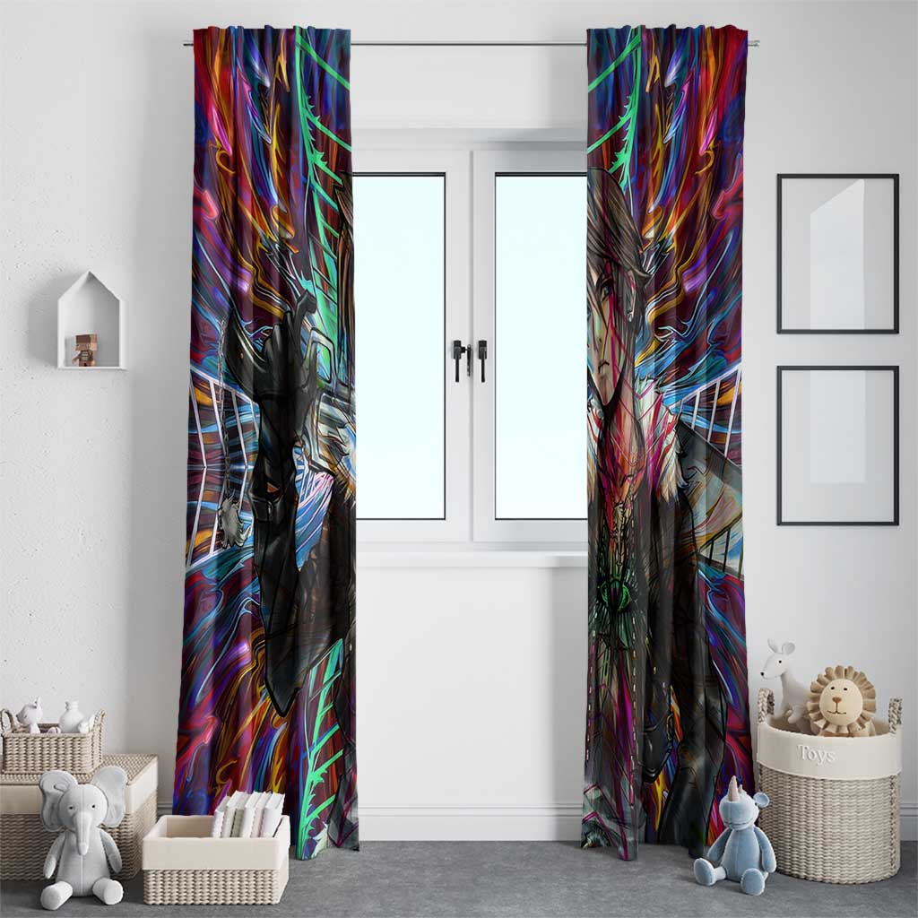 Trippy Squall Final Fantasy 8 Window Curtain Trippy Style - The Mazicc