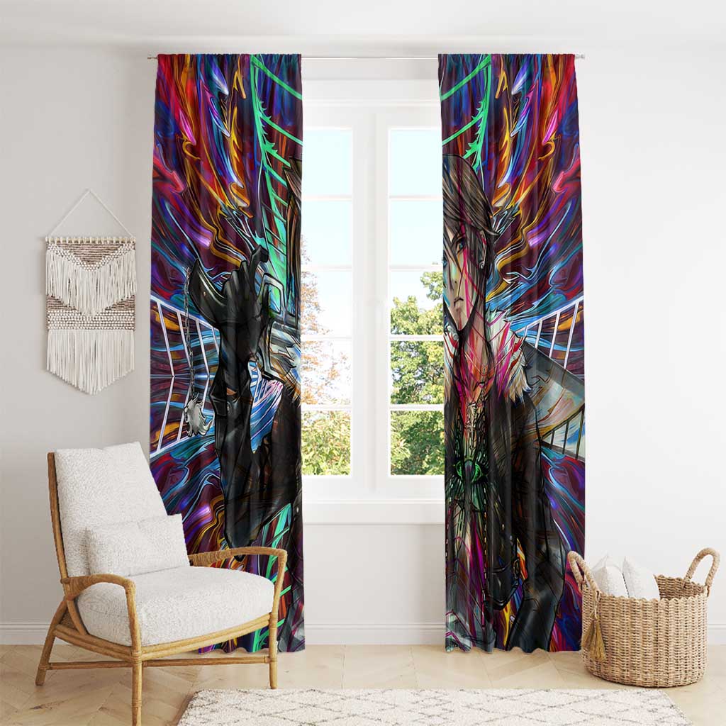 Trippy Squall Final Fantasy 8 Window Curtain Trippy Style - The Mazicc