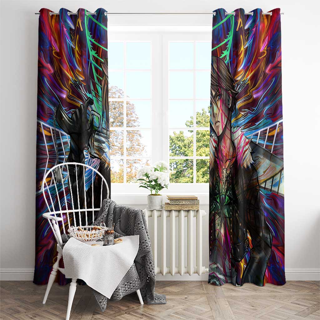 Trippy Squall Final Fantasy 8 Window Curtain Trippy Style - The Mazicc