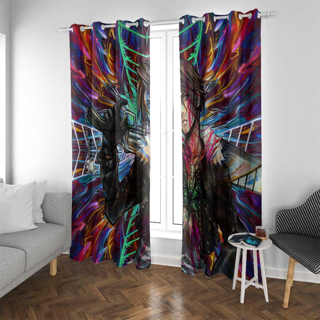 Trippy Squall Final Fantasy 8 Window Curtain Trippy Style - The Mazicc