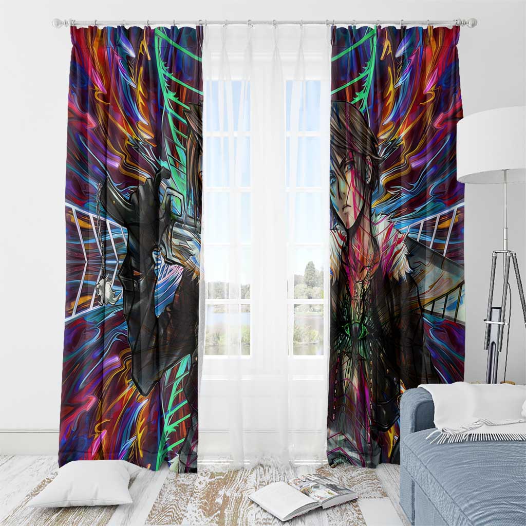 Trippy Squall Final Fantasy 8 Window Curtain Trippy Style - The Mazicc