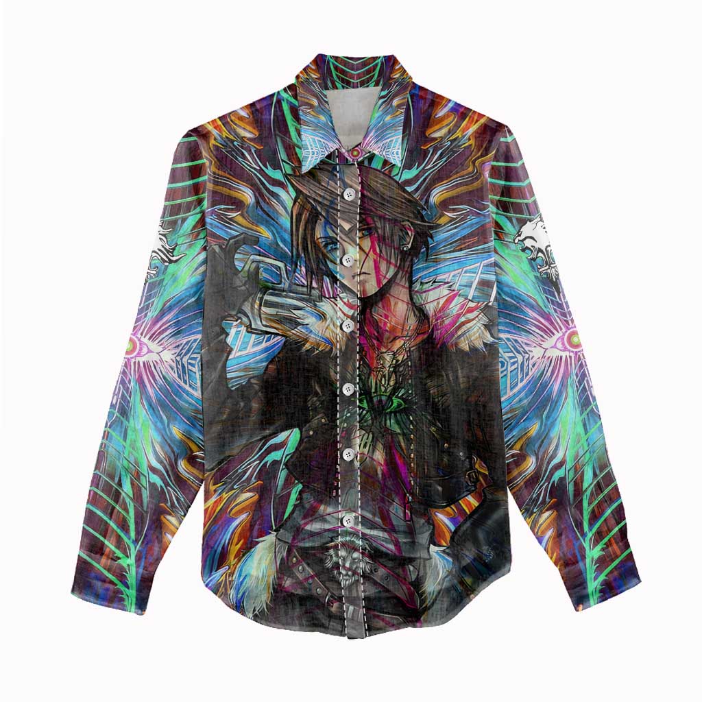 Trippy Squall Final Fantasy 8 Women Casual Shirt Trippy Style - The Mazicc