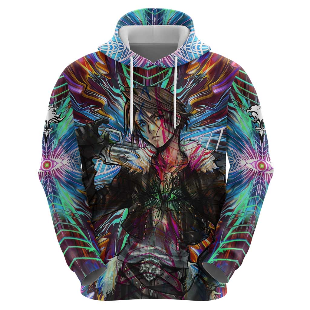 Trippy Squall Final Fantasy 8 Zip Hoodie Trippy Style - The Mazicc