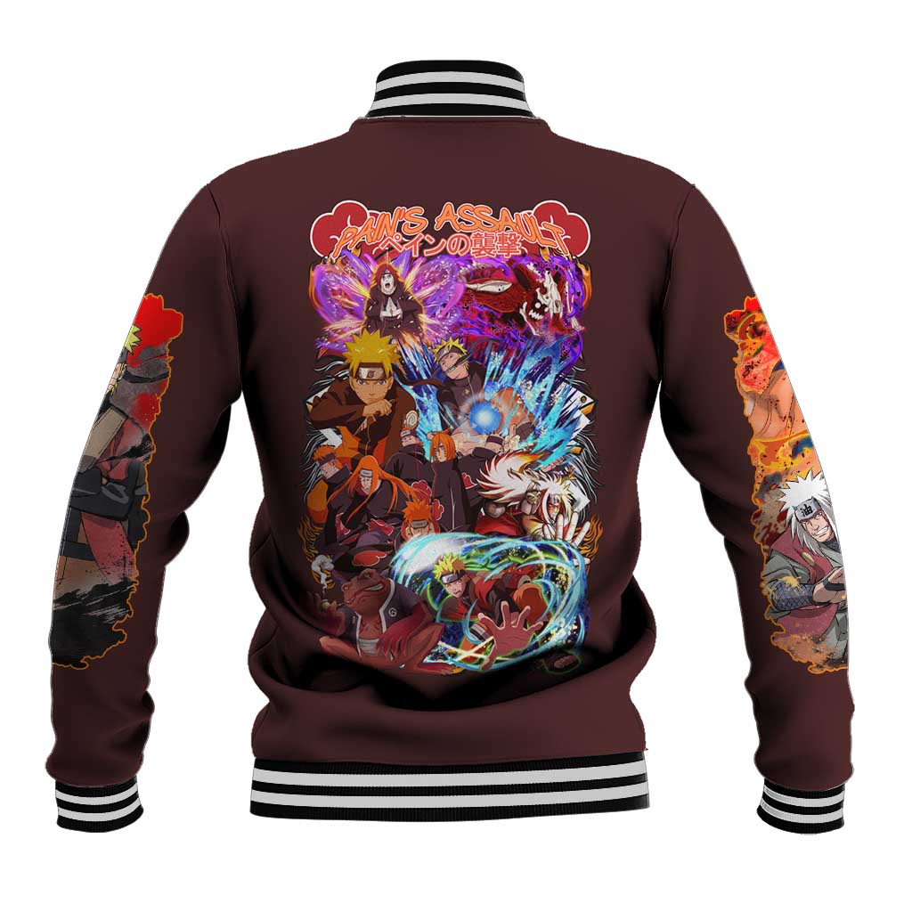 Pain’s Assault Naruto Shippuden Baseball Jacket Japan Anime Style - The Mazicc