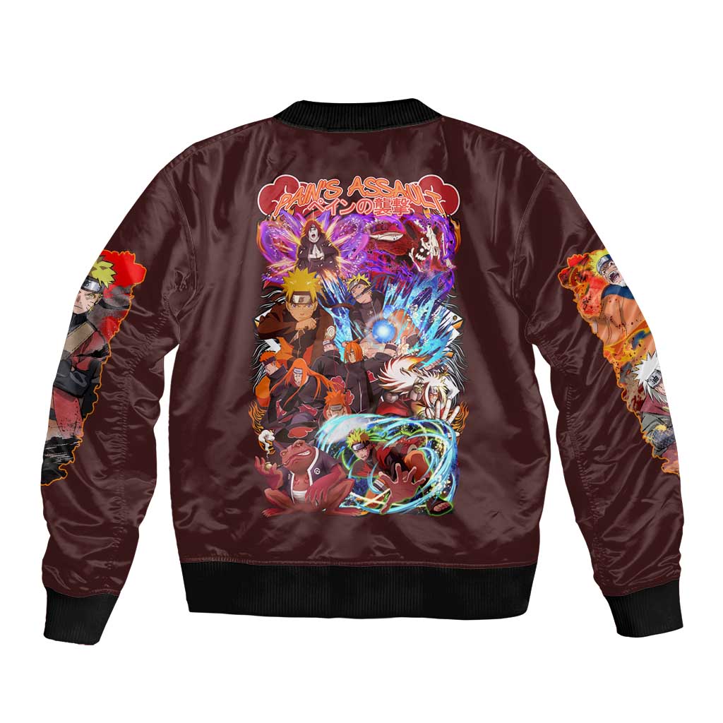 Pain’s Assault Naruto Shippuden Bomber Jacket Japan Anime Style - The Mazicc