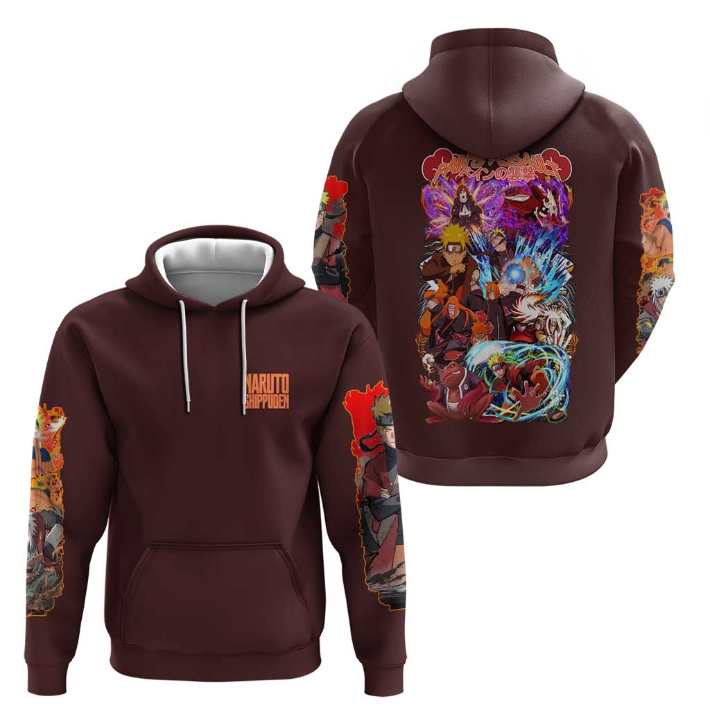 Pain’s Assault Naruto Shippuden Hoodie Japan Anime Style - The Mazicc