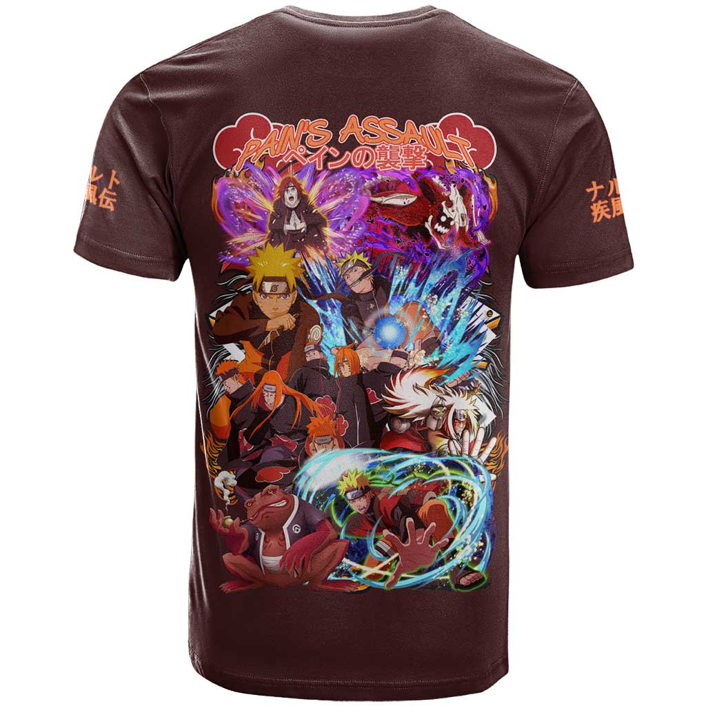 Pain’s Assault Naruto Shippuden T Shirt Japan Anime Style - The Mazicc