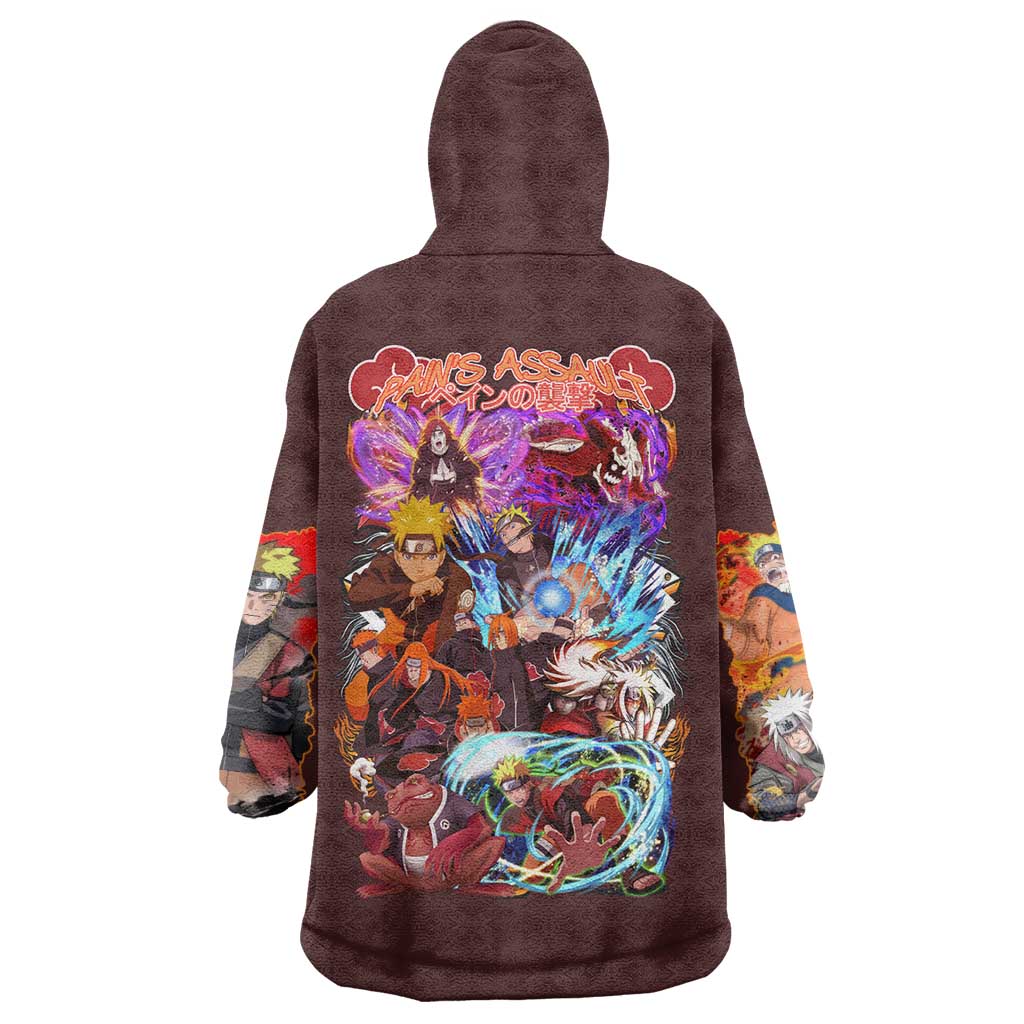 Pain’s Assault Naruto Shippuden Wearable Blanket Hoodie Japan Anime Style - The Mazicc