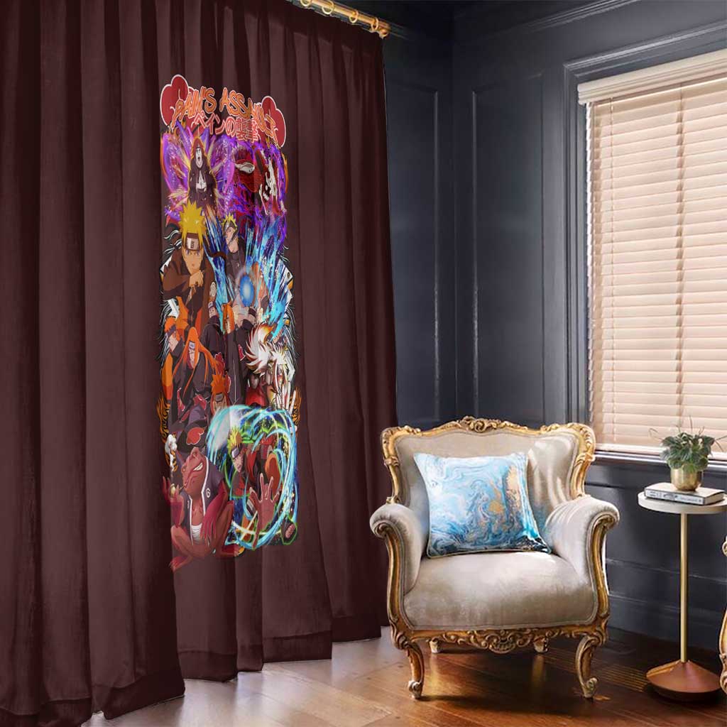 Pain’s Assault Naruto Shippuden Window Curtain Japan Anime Style - The Mazicc