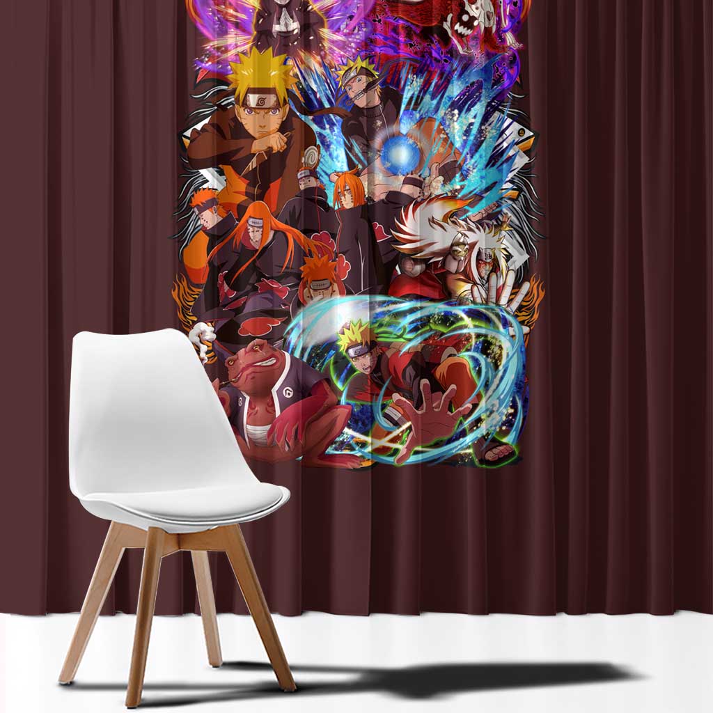 Pain’s Assault Naruto Shippuden Window Curtain Japan Anime Style - The Mazicc