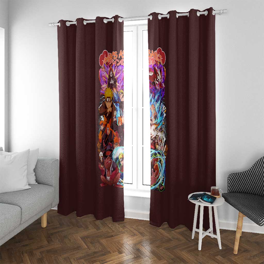 Pain’s Assault Naruto Shippuden Window Curtain Japan Anime Style - The Mazicc
