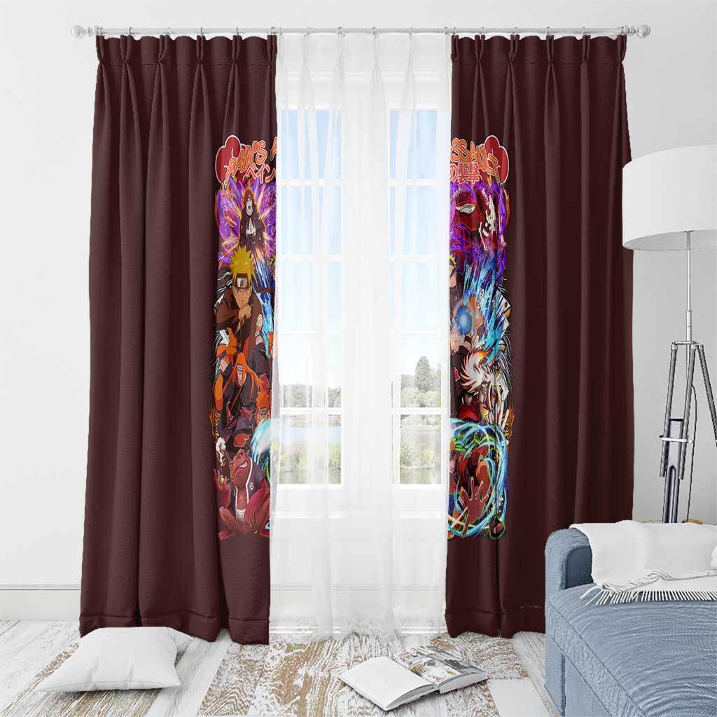 Pain’s Assault Naruto Shippuden Window Curtain Japan Anime Style - The Mazicc